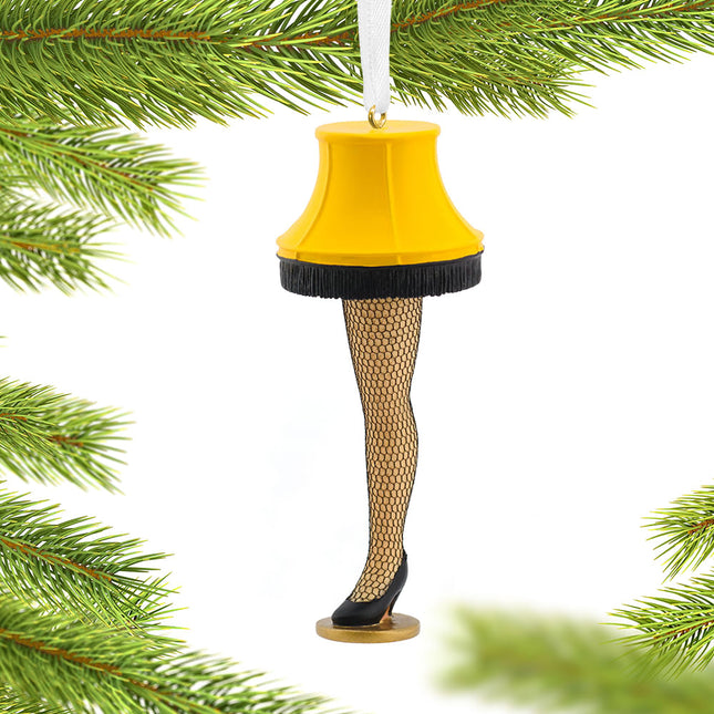 custom hallmark leg lamp christmas ornament – Christmas ornament, holiday tree decoration or gift