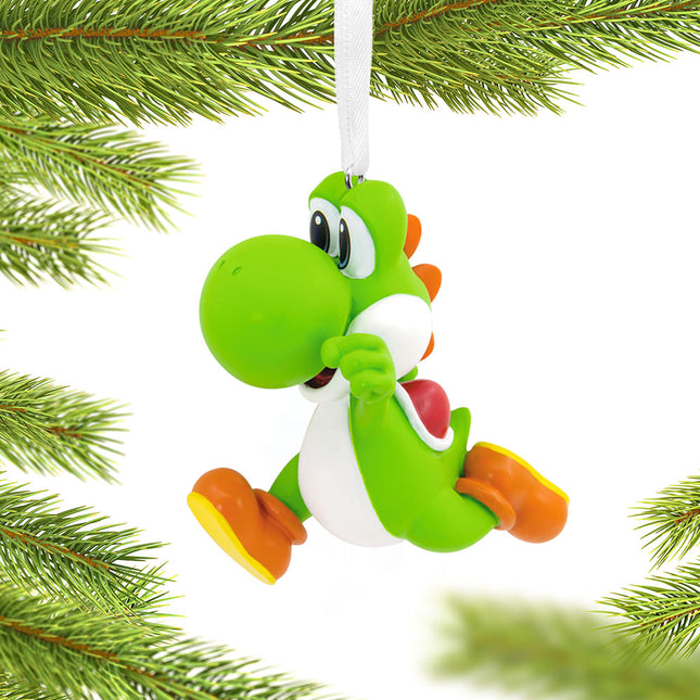 custom hallmark yoshi christmas ornament – Christmas ornament, holiday tree decoration or gift