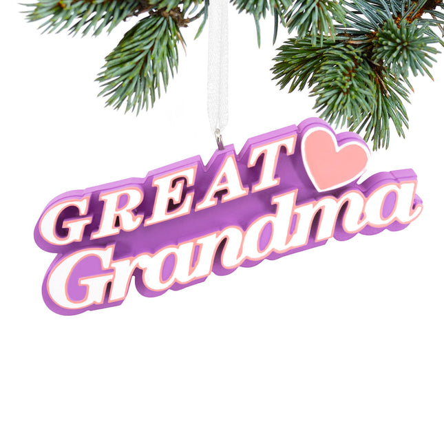 personalized hallmark great grandma christmas ornament – Christmas ornament, holiday tree decoration or gift