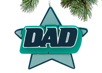 engraved hallmark dad christmas ornament – Christmas ornament, holiday tree decoration or gift