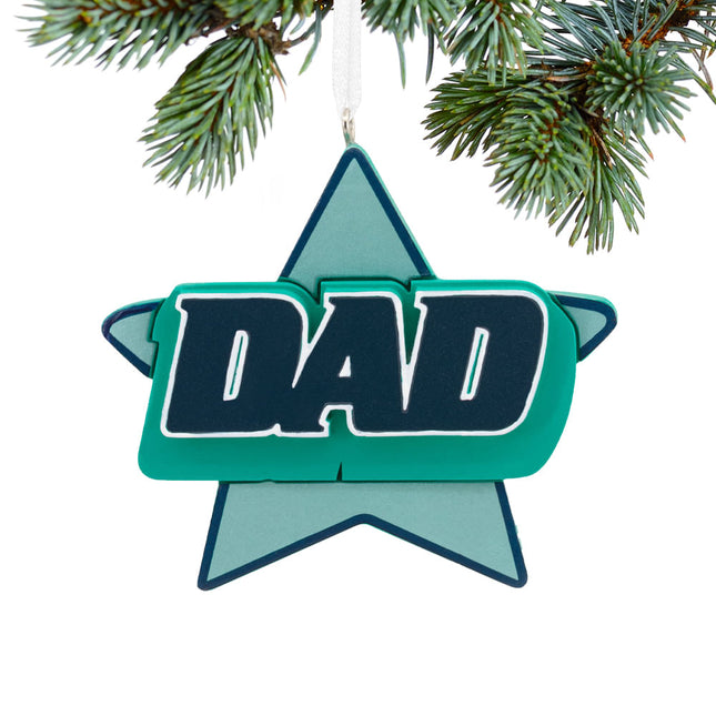 engraved hallmark dad christmas ornament – Christmas ornament, holiday tree decoration or gift