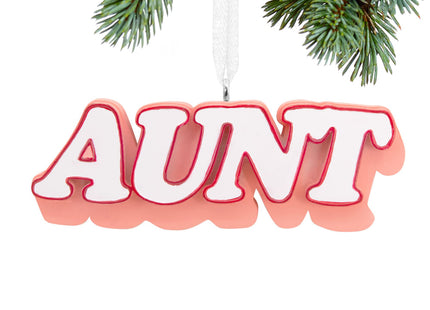 personalized hallmark aunt christmas ornament – Christmas ornament, holiday tree decoration or gift