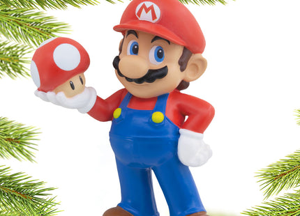 engraved hallmark personalized mario with mushroom christmas ornament – Christmas ornament, holiday tree decoration or gift