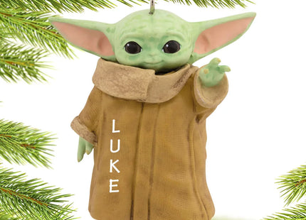 holiday hallmark personalized baby yoda the child standing christmas ornament – Christmas ornament, holiday tree decoration o