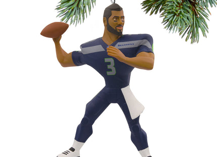 holiday hallmark nfl seattle seahawks russell wilson christmas ornament – Christmas ornament, holiday tree decoration or gift