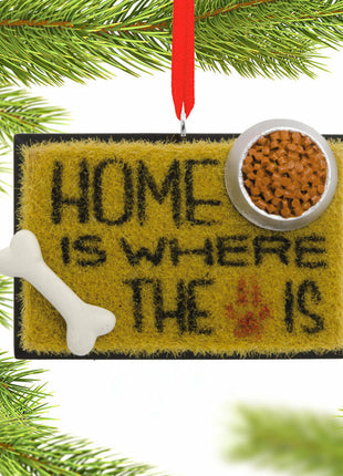 Hallmark Dog Welcome Mat Ornament  by HALLMARK Ornament