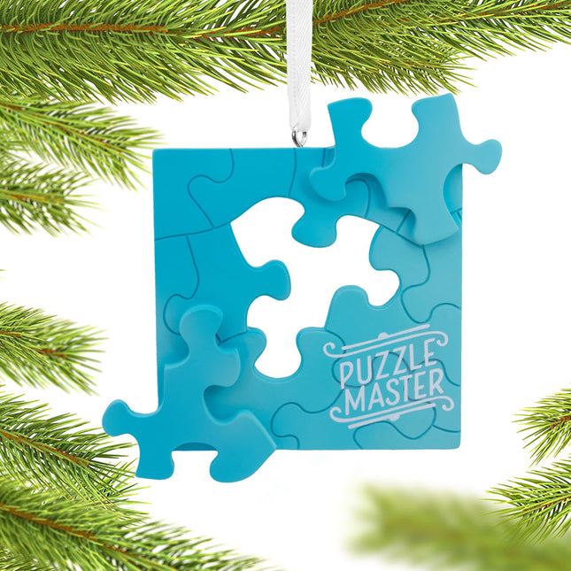 custom hallmark puzzle christmas ornament – Christmas ornament, holiday tree decoration or gift