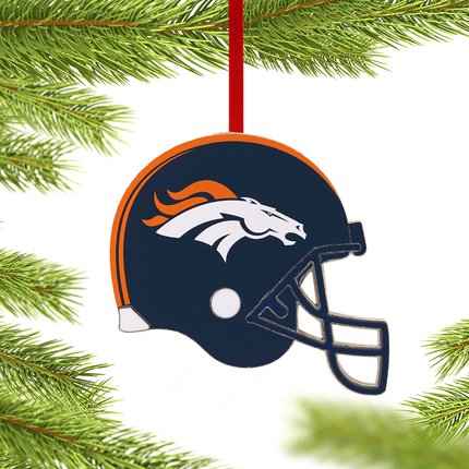 NFL Team Helmet Christmas Metal Ornament