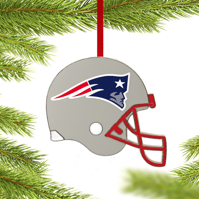 NFL Team Helmet Christmas Metal Ornament