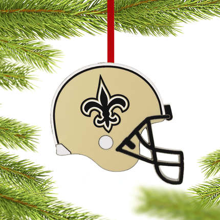 NFL Team Helmet Christmas Metal Ornament