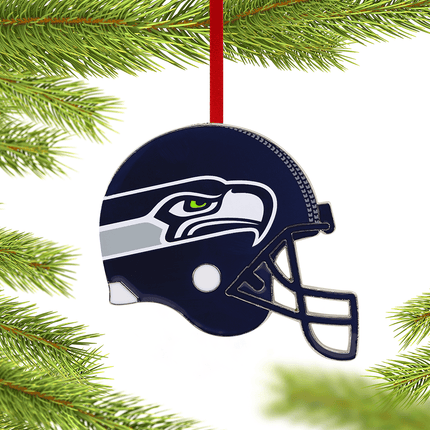 NFL Team Helmet Christmas Metal Ornament
