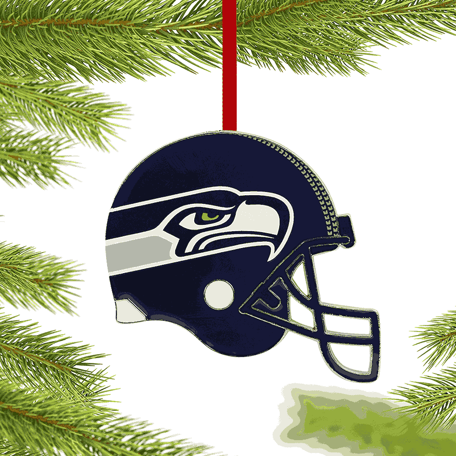 christmas football helmet Hallmark NFL Seattle Seahawks Christmas Ornament
