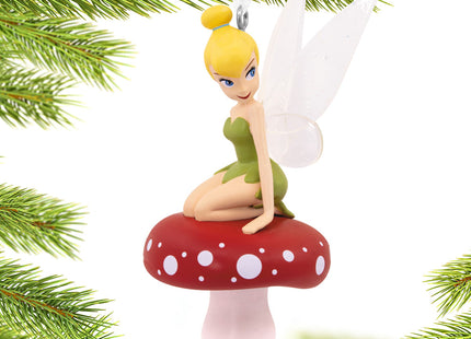 custom hallmark disney tinkerbell on mushroom christmas ornament – Christmas ornament, holiday tree decoration or gift