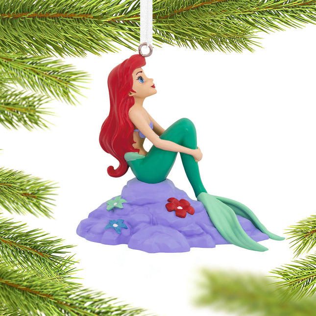 keepsake hallmark disney princess ariel on rock christmas ornament – Christmas ornament, holiday tree decoration or gift