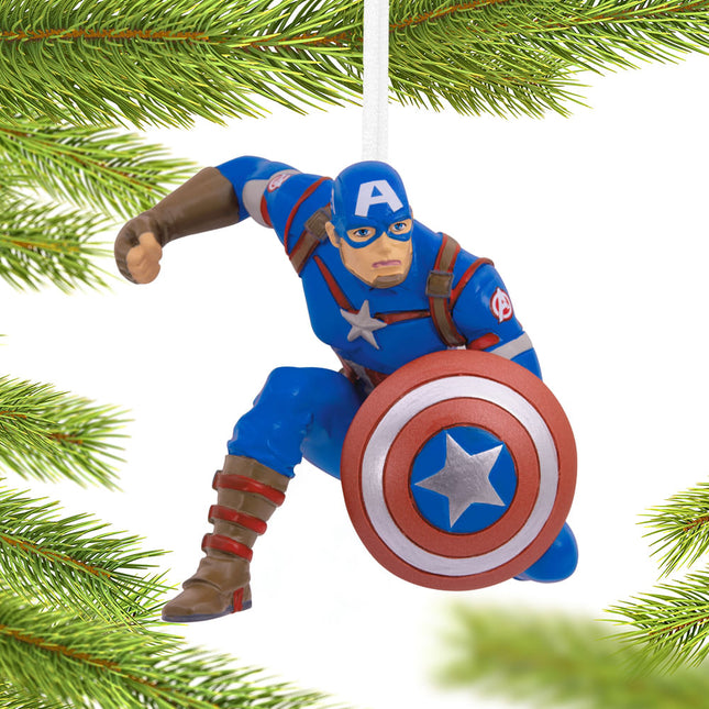 custom hallmark avengers captain america christmas ornament – Christmas ornament, holiday tree decoration or gift