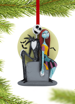 Hallmark Disney Nightmare Before Christmas Jack Skellington And Sally Ornament  by HALLMARK Ornament