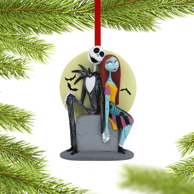 personalized hallmark disney nightmare before christmas jack skellington and sally christmas ornament – Christmas ornament, h