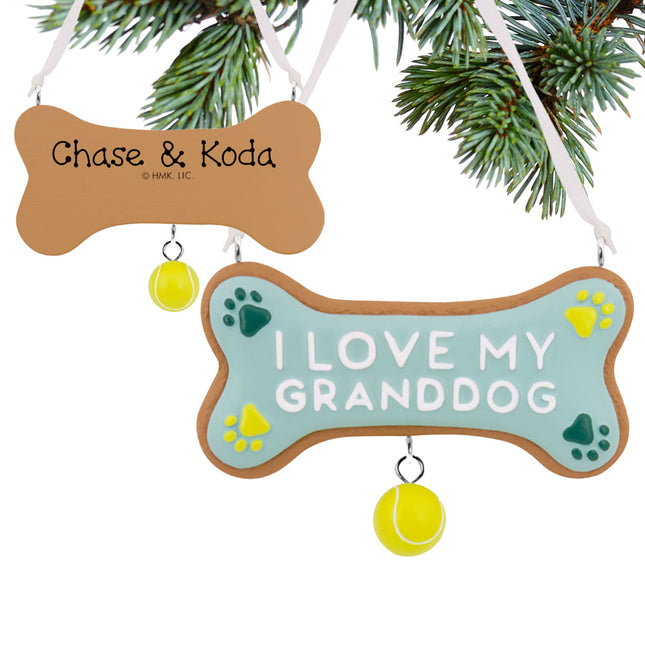 decorative hallmark granddog christmas ornament – Christmas ornament, holiday tree decoration or gift
