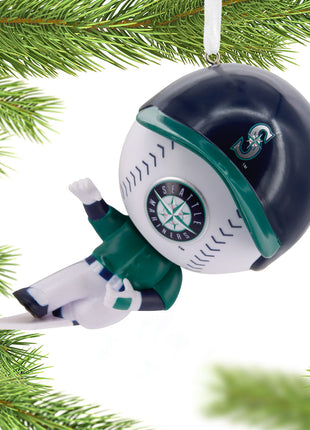 MLB Bouncing Buddy Sliding Seattle Mariners Ornament  by HALLMARK Ornament