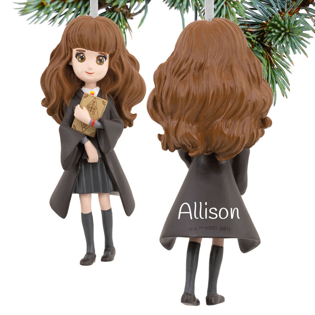custom hallmark harry potter hermione christmas ornament – Christmas ornament, holiday tree decoration or gift