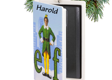 engraved hallmark vhs elf christmas ornament – Christmas ornament, holiday tree decoration or gift