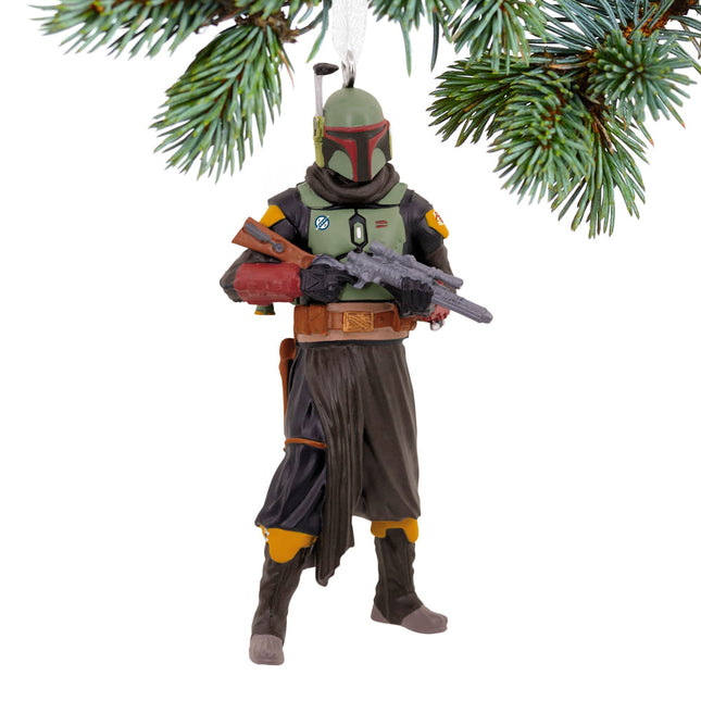 custom hallmark star wars mandalorian boba fett christmas ornament – Christmas ornament, holiday tree decoration or gift