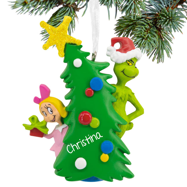 personalized hallmark dr. seuss how the grinch stole christmas grinch and cindy lou who christmas ornament – Christmas orname