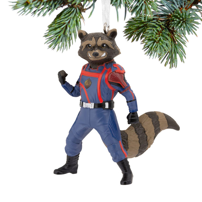 engraved hallmark guardians of the galaxy rocket raccoon christmas ornament – Christmas ornament, holiday tree decoration or 
