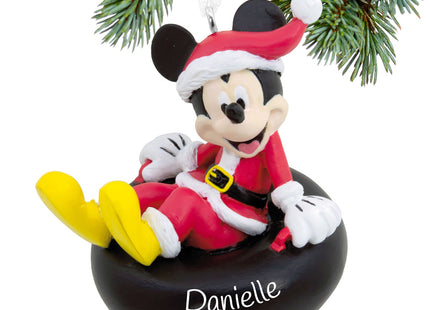 decorative personalized hallmark disney mickey mouse on tube christmas ornament – Christmas ornament, holiday tree decoration