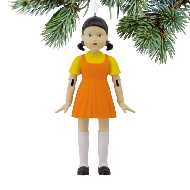 holiday personalized hallmark squid games young-hee doll christmas ornament – Christmas ornament, holiday tree decoration or 