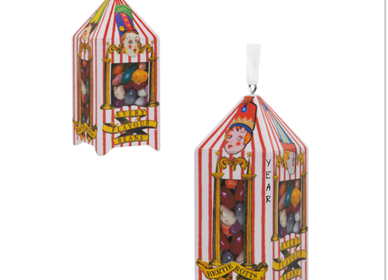 Personalized Bertie Bott's Every Flavour Beans Harry Potter Christmas ornament with custom year.