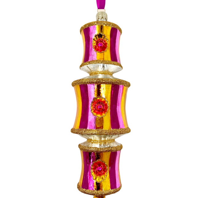 Hold 'Em Dazzler Glass Ornament