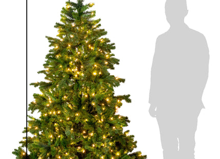 Prelit Calgary Spruce Christmas Tree with Warm White Lights