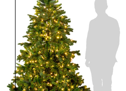Prelit Calgary Spruce Christmas Tree with Warm White Lights