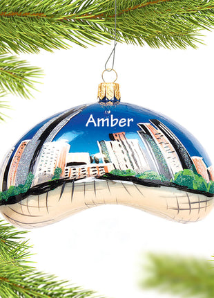 Chicago Bean Daytime Scene Ornament  by RTB WEST Ornament