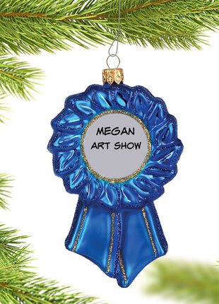 Blue Ribbon Ornament  by IMPULS Ornament