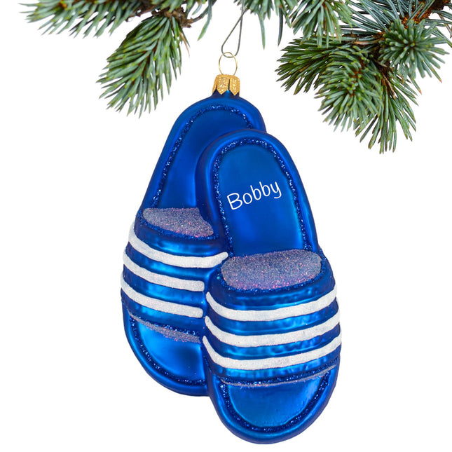personalized personalized summer slippers christmas ornament – Christmas ornament, holiday tree decoration or gift