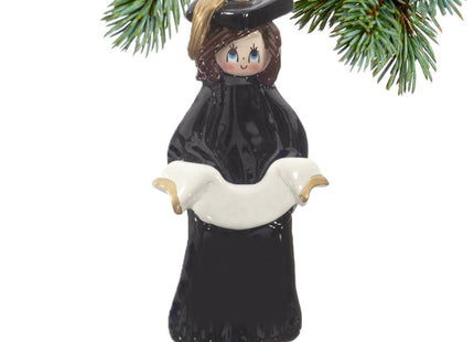 decorative graduate - girl christmas ornament – Christmas ornament, holiday tree decoration or gift