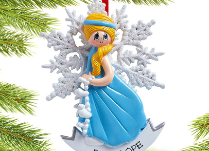 personalized personalized snow princess christmas ornament – Christmas ornament, holiday tree decoration or gift