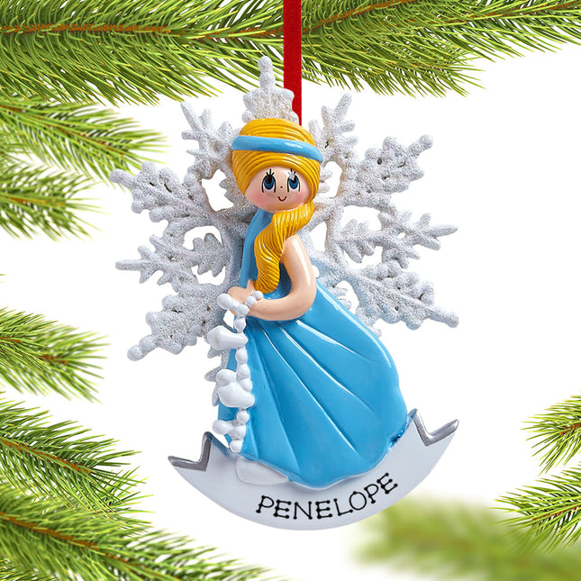 personalized personalized snow princess christmas ornament – Christmas ornament, holiday tree decoration or gift