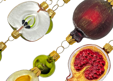 Italian Mixed Fruits Glass Tree Garland