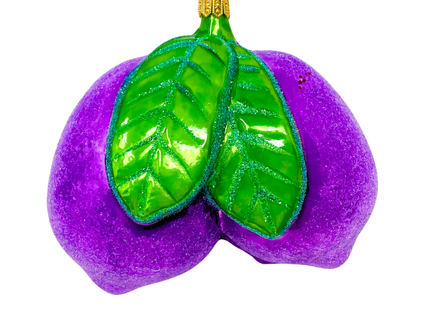 Amalfi Plum Cluster Polish Glass Ornament
