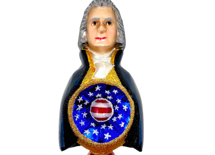 Thomas Jefferson Reflector Glass Ornament