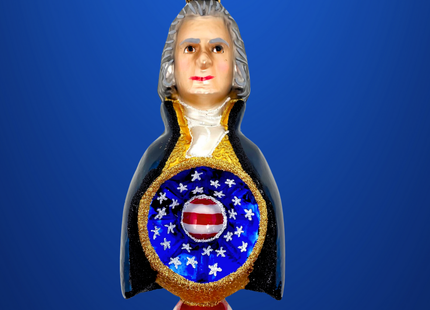Thomas Jefferson Reflector Glass Ornament