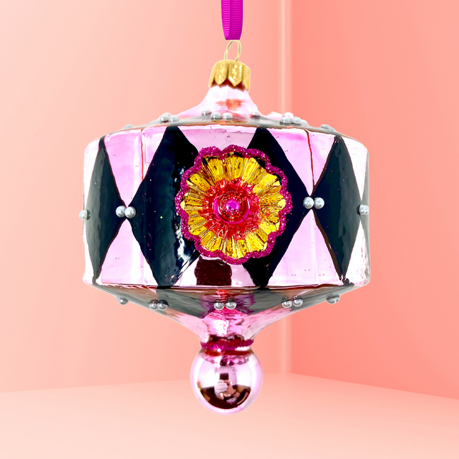 Jubilee Reflector Glass Ornament