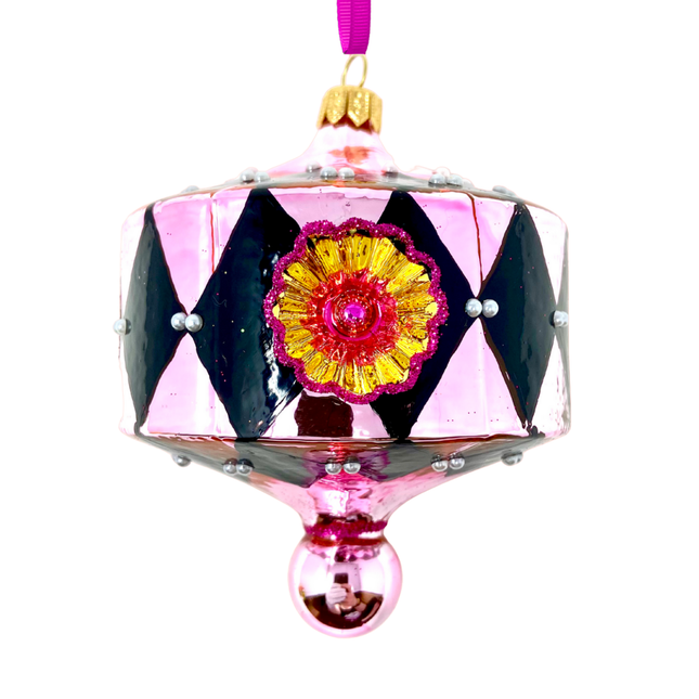 Jubilee Reflector Glass Ornament