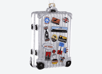 Jetsetter Suitcase Personalized Ornament