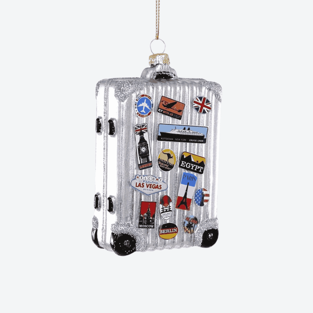 Jetsetter Suitcase Personalized Ornament