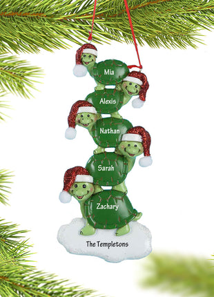 Turtle Family of 5 Ornament  by KURT ADLER Ornament