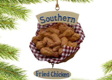 engraved personalized fried chicken christmas ornament – Christmas ornament, holiday tree decoration or gift